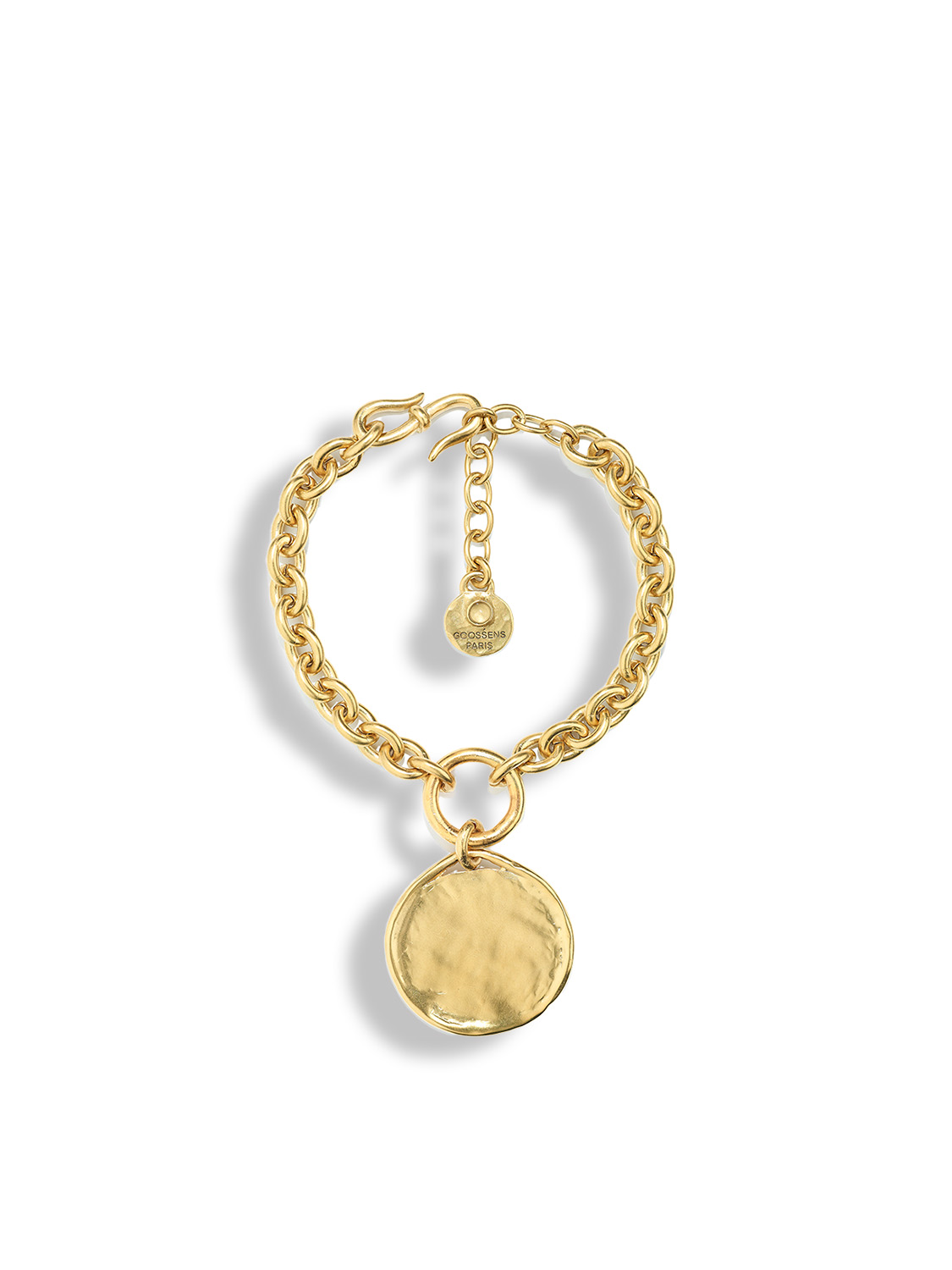 Talisman medal bracelet - bracelet with gold pendant