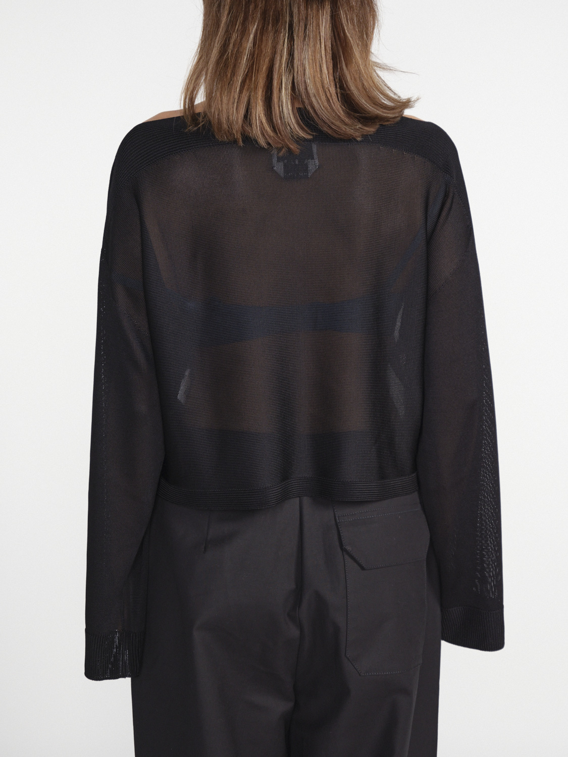SA SU PHI  Bat – Lightly permeable sweater  black 34