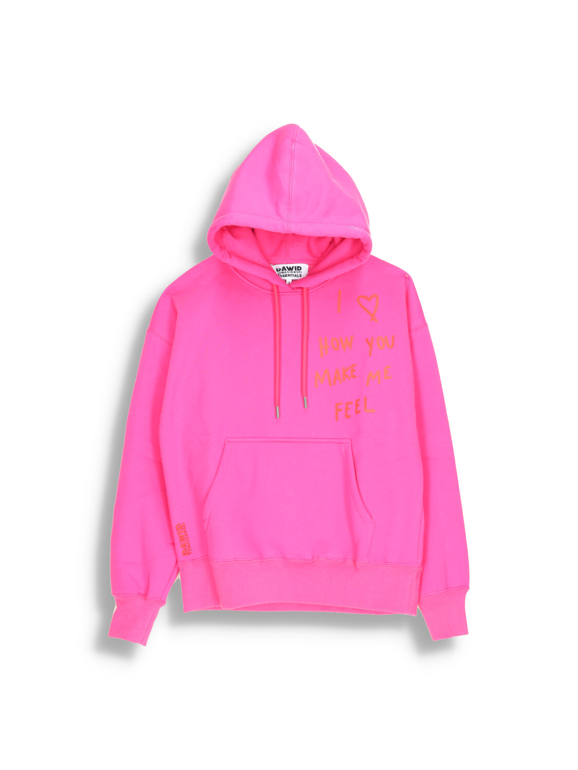 Hoodie with slogan on the chest