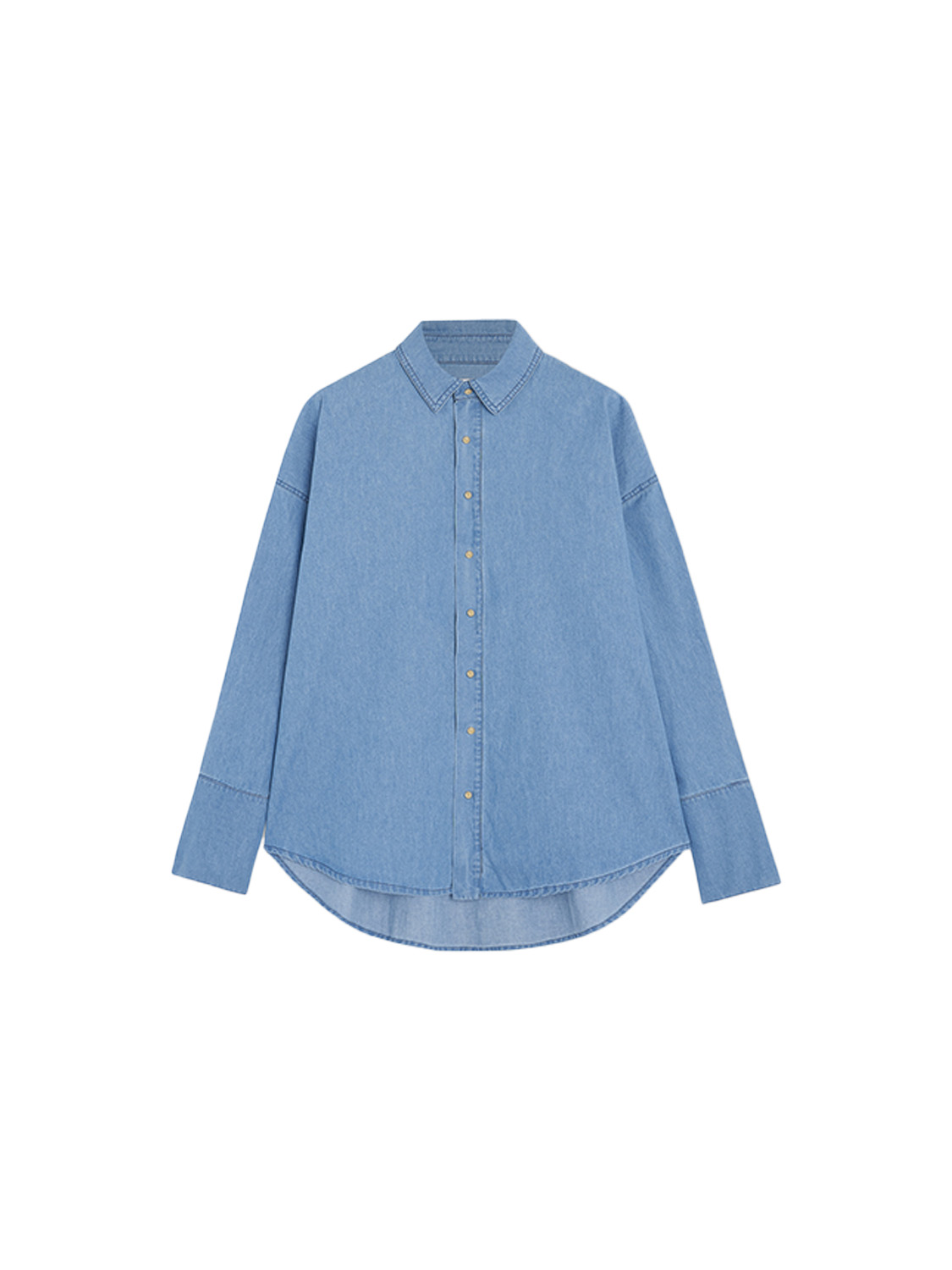 Halfboy Overshirt - Jeanshemd aus Baumwolle   hellblau S