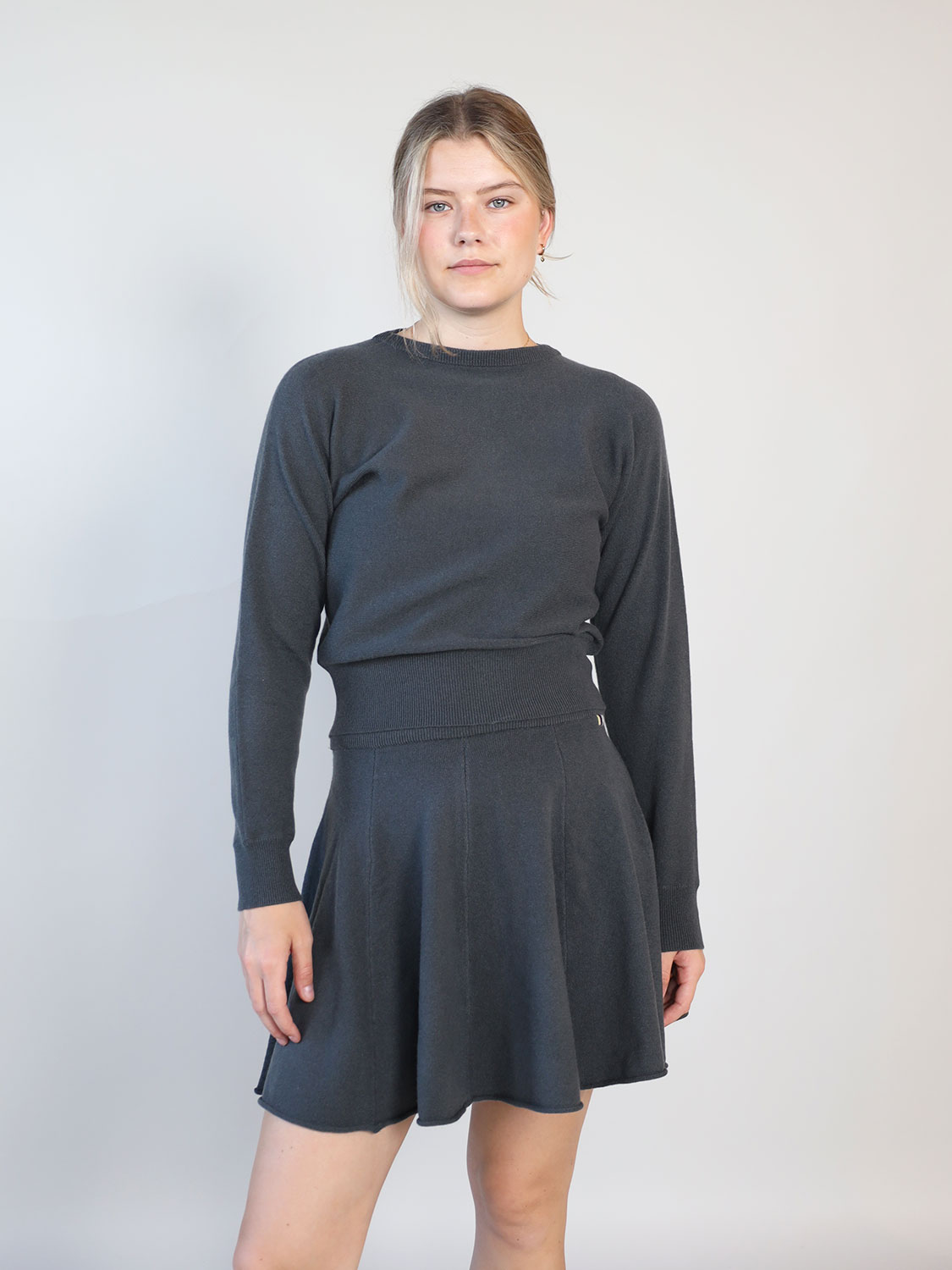 Extreme Cashmere n°98 Kid – Strickpullover aus Cashmere   anthrazit One Size