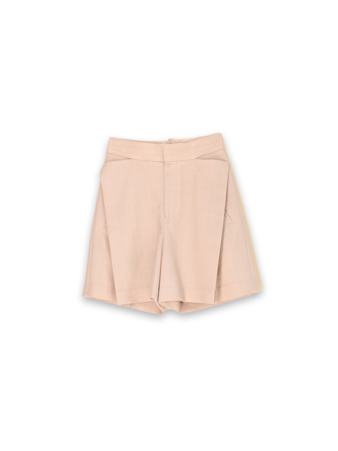 Fold Detail – Virgin Wool Shorts