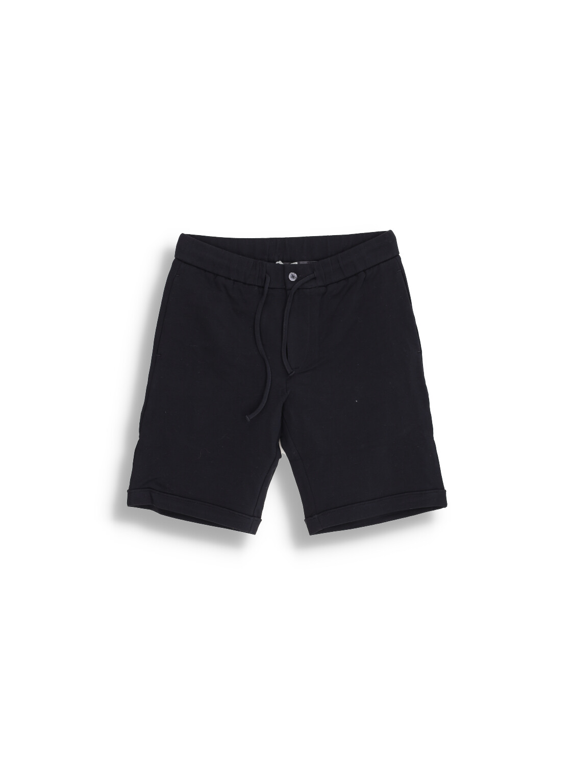 Stefan Brandt Jon Bermuda - Cotton elasticated waistband shorts black XL