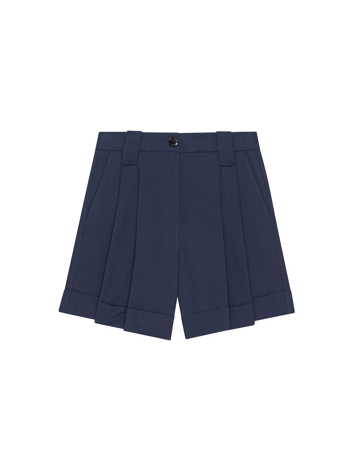 Ganni Light oversized shorts  marine 34