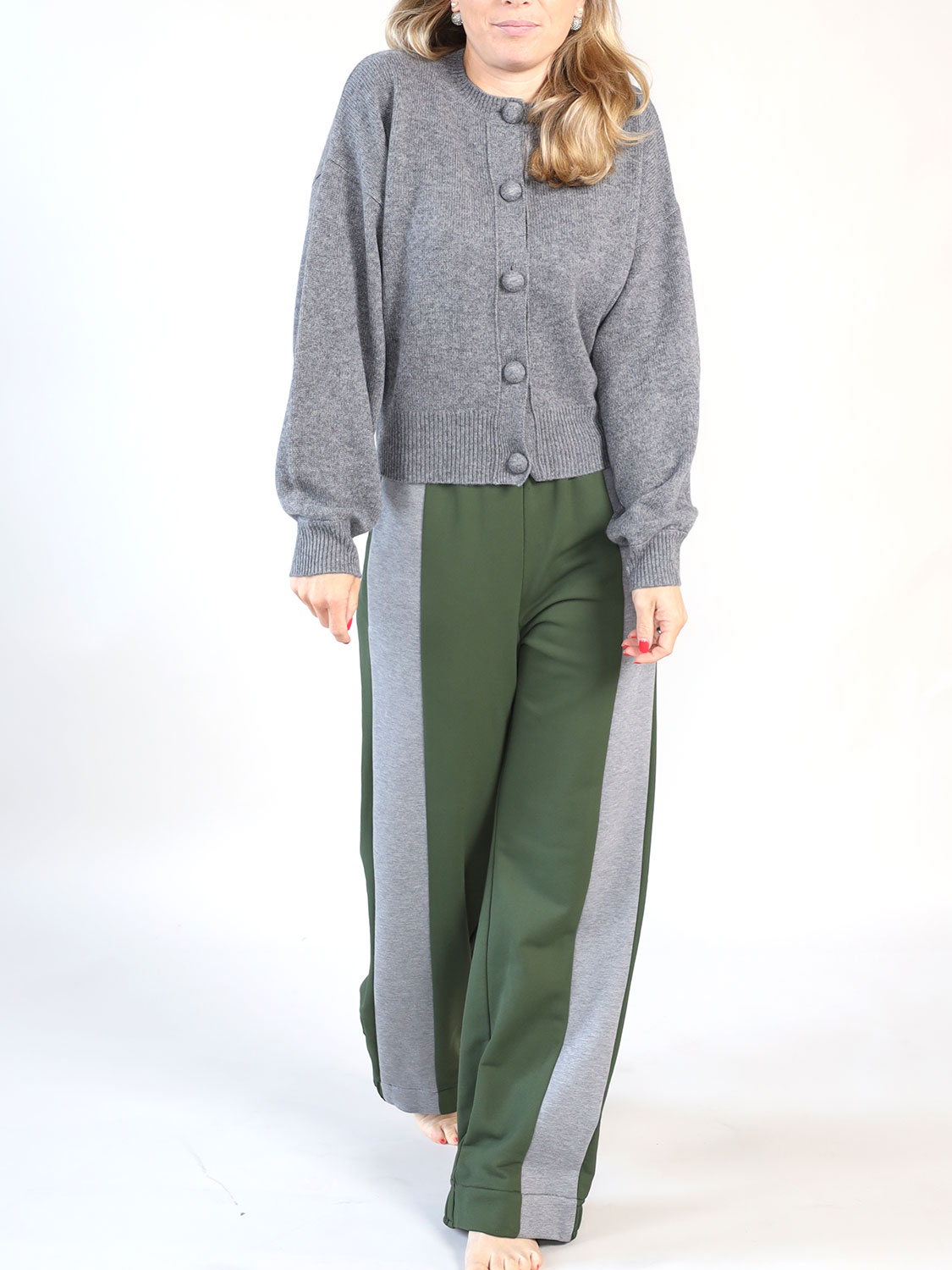 Odeeh Loose-fitting pants made from a polyamide-cotton blend khaki 34