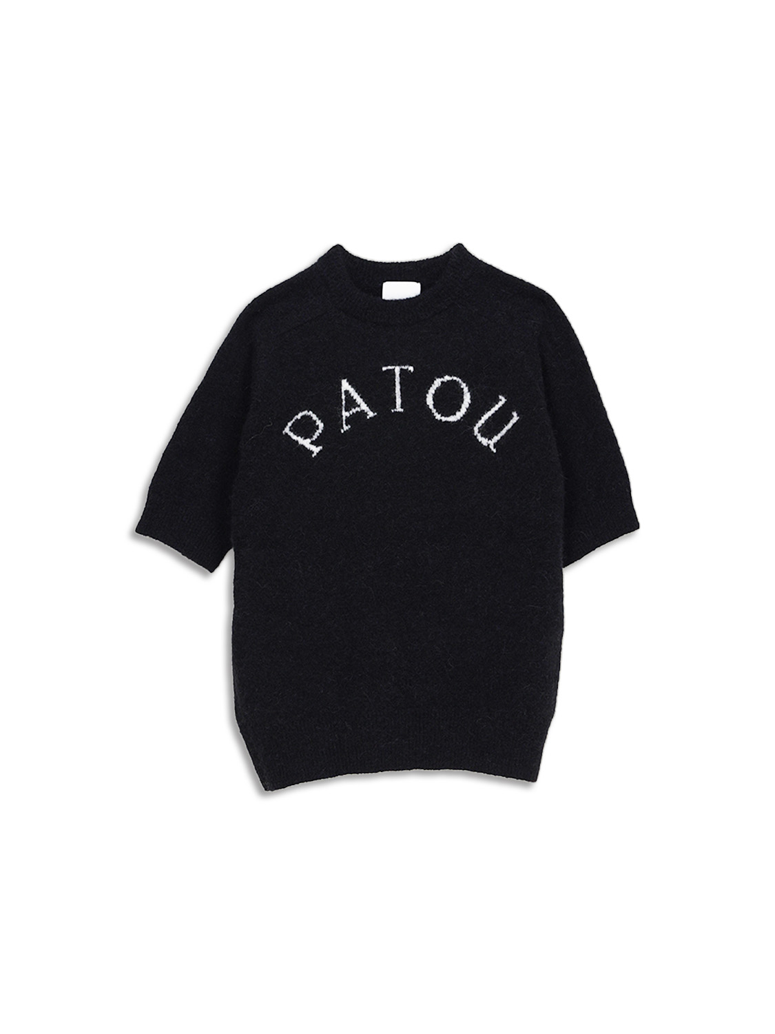 Alpaca wool short sleeve sweater