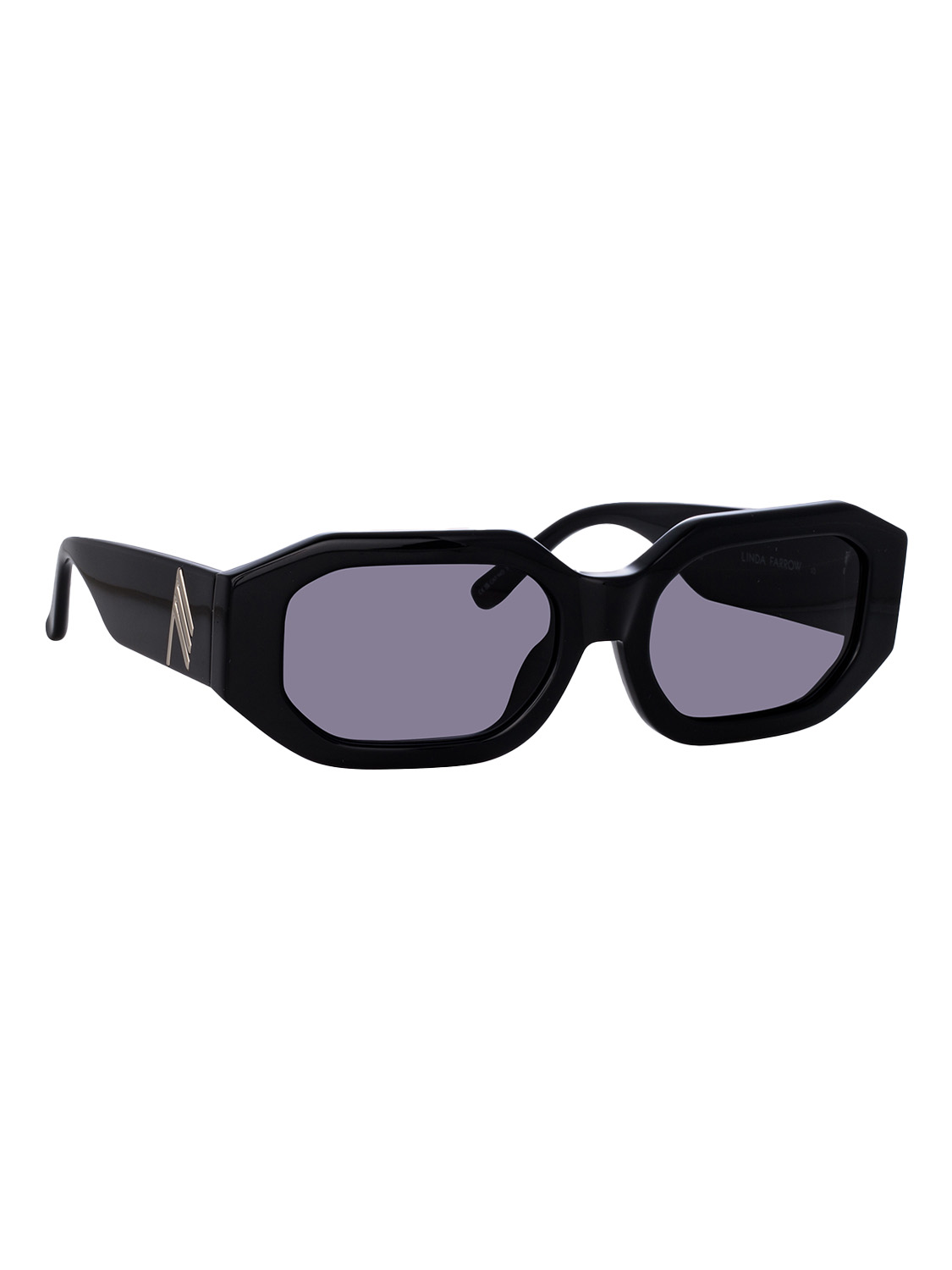 The Attico Blake – Eckige Sonnenbrille schwarz One Size