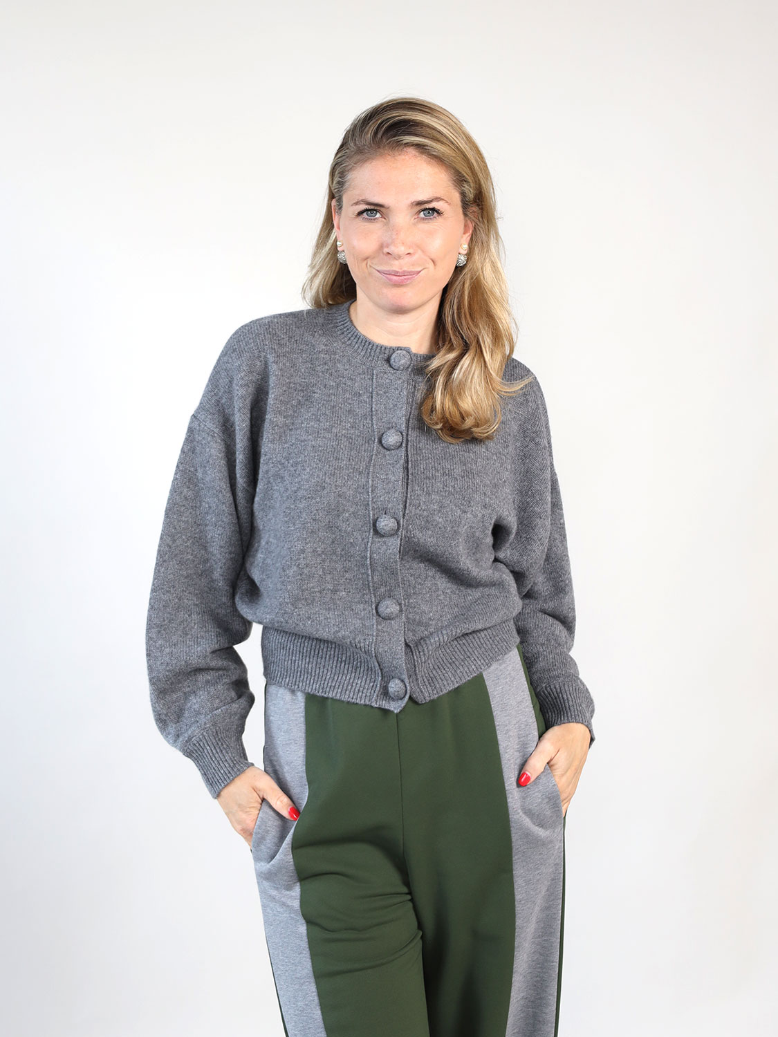 Odeeh Cashmere cardigan grey XS