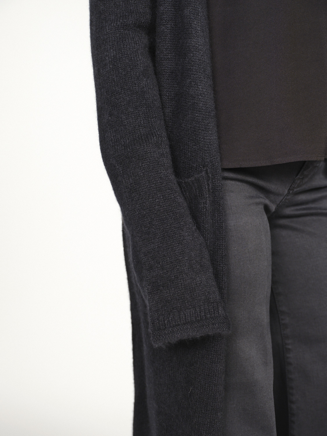 Antonia Zander Nuri - Oversized cardigan in cashmere black M
