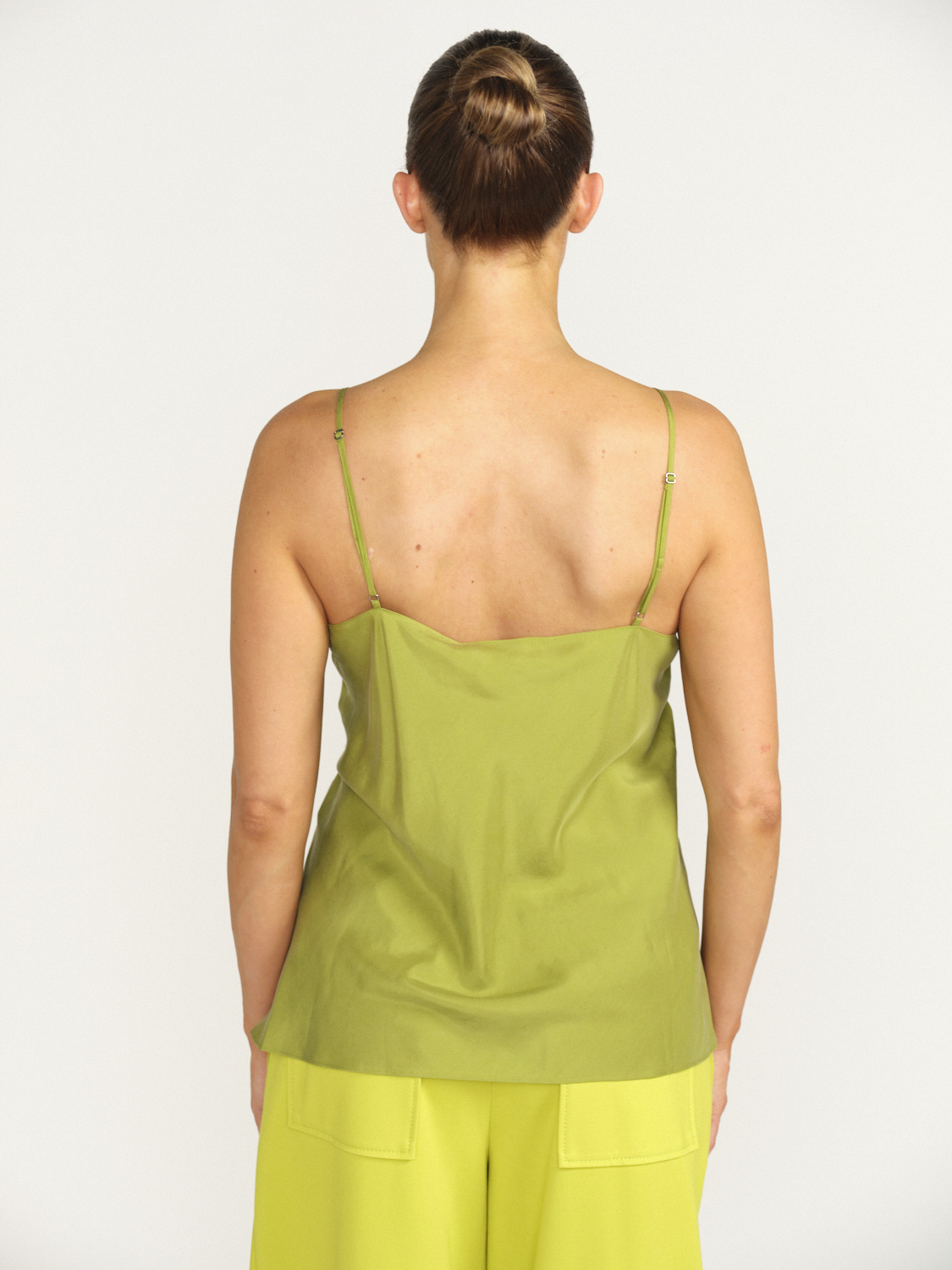 Dorothee Schumacher Heritage - Top en dentelle avec une partie en coton  vert 34