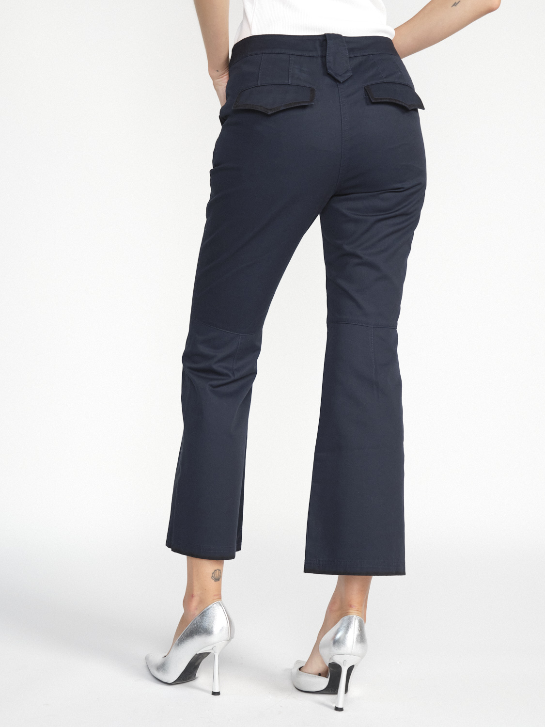 Dorothee Schumacher Perfect Match – ¾ flare trousers marine XS Dorothee Schumacher Perfect Match – ¾ flare trousers marine XS