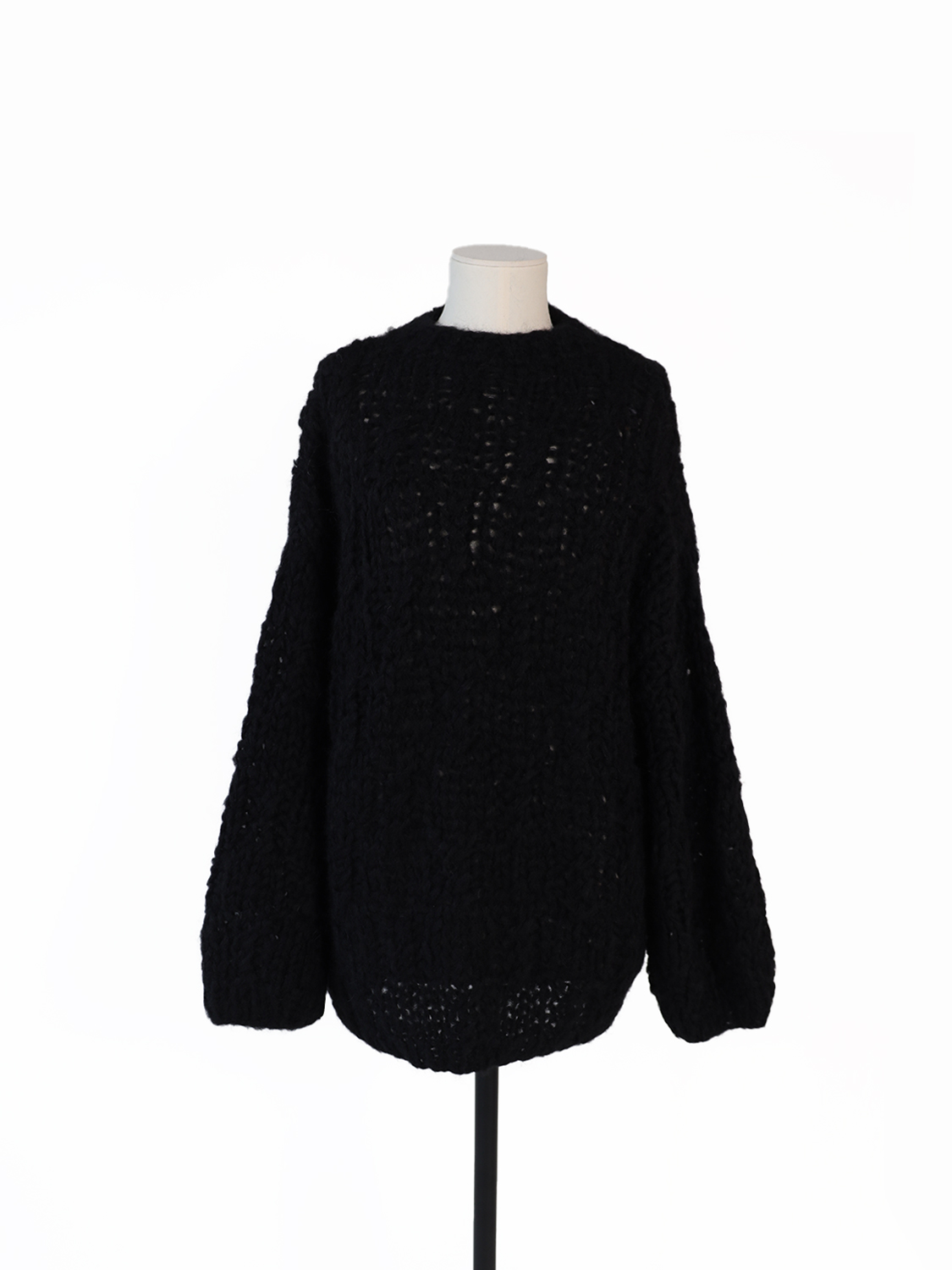 Alpaka Pullover mit Zopfmuster 
