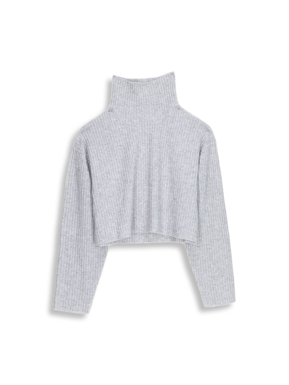 Wanda - cropped length wool turtleneck sweater