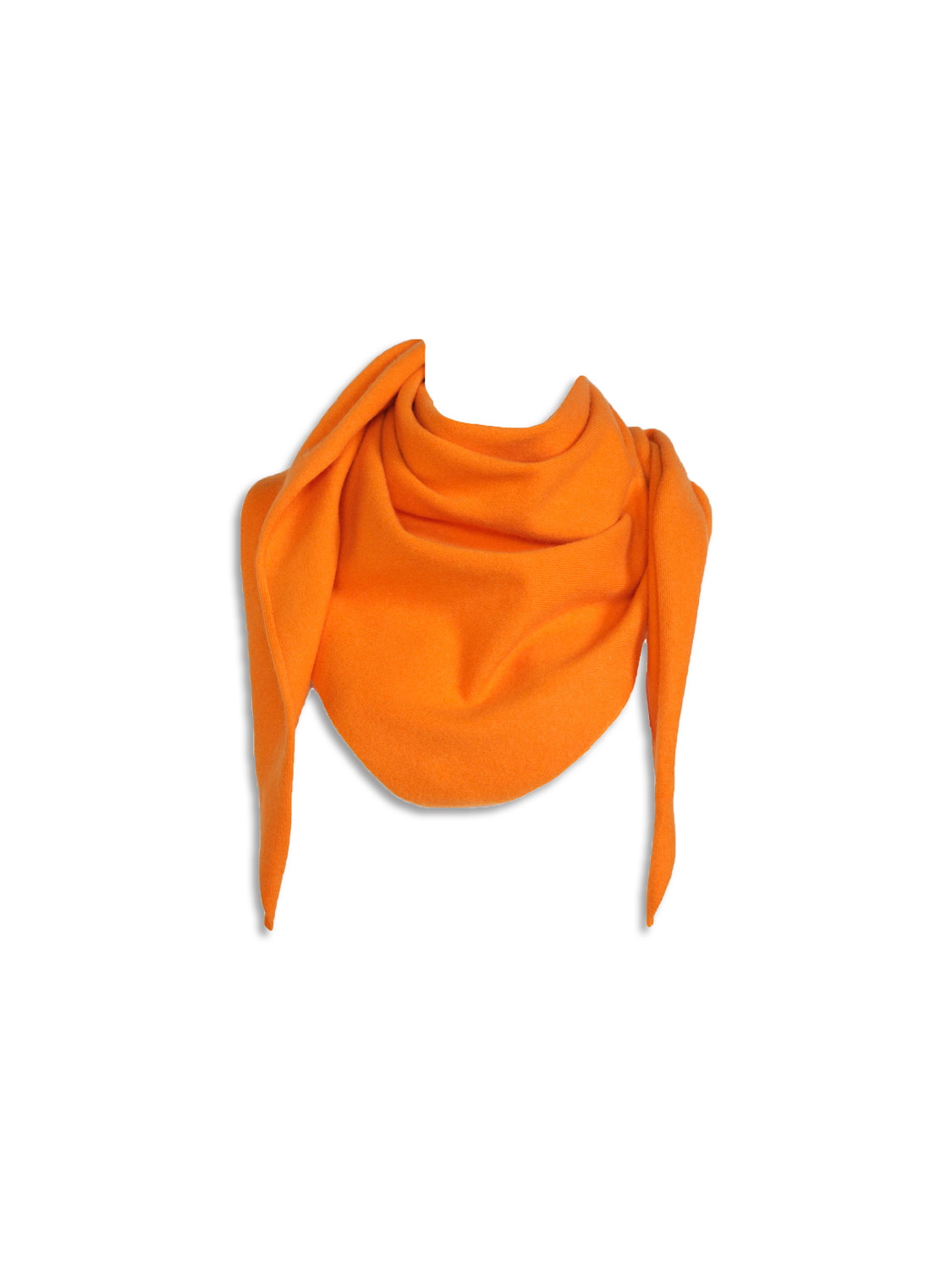 Extreme Cashmere n° 150 Witch - écharpe triangulaire en cachemire orange Taille unique