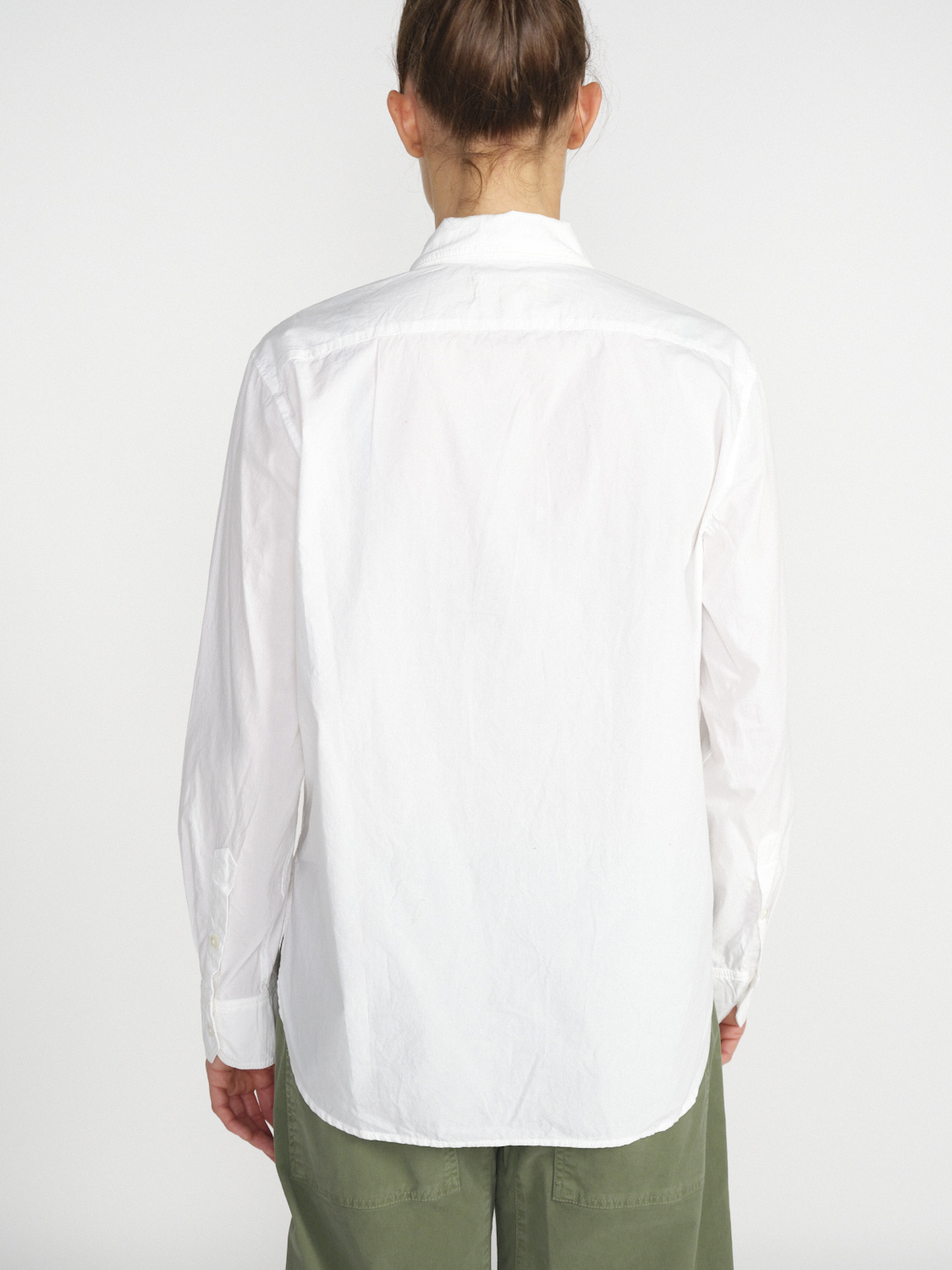 Nili Lotan Shae Shirt – Oversized Baumwoll-Bluse   blanco S