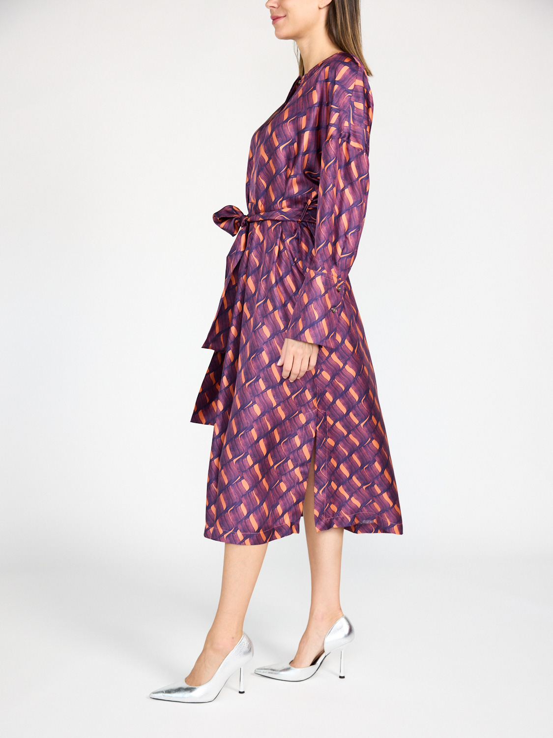 Odeeh Dress made from 100% silk 36 purple Odeeh Dress made from 100% silk 36 purple