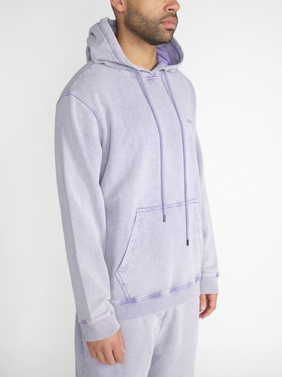 Dondup Hoodie with a washed-out look  lila L