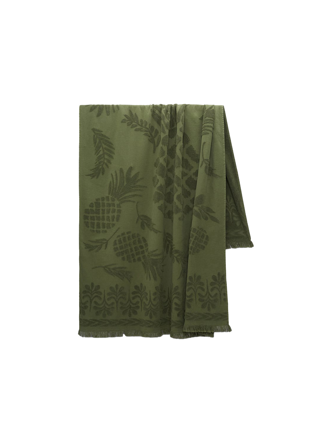 Dorothee Schumacher Cozy – blanket with embroidery  green One Size