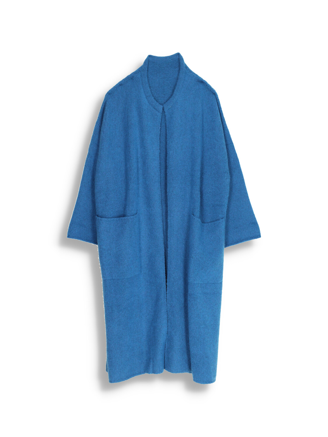 Cappotto Spell Plain Amara - Cardigan aperto in cashmere con risvolto