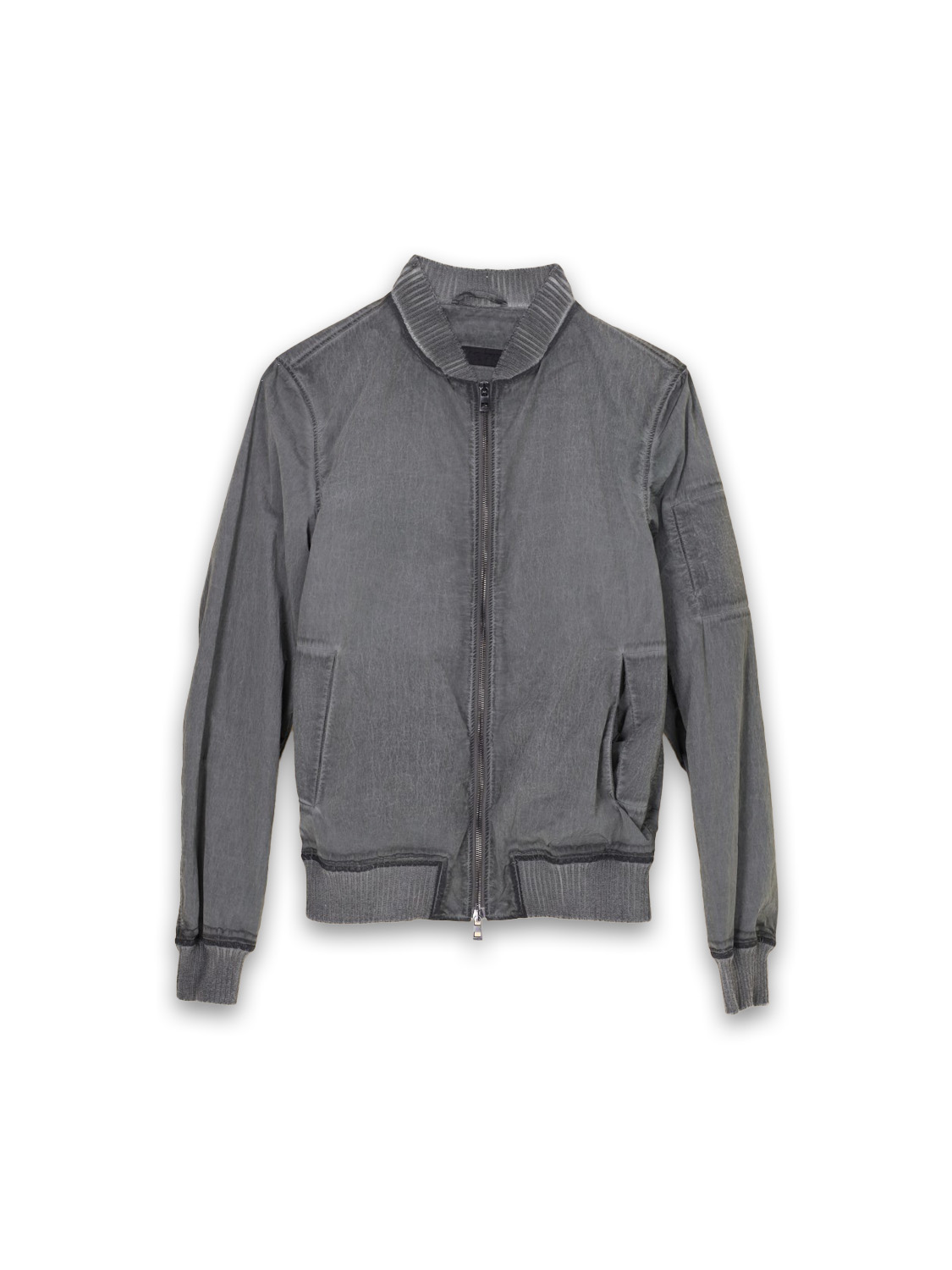 Lightweight bomber jacket made of technical fabric with a used look 