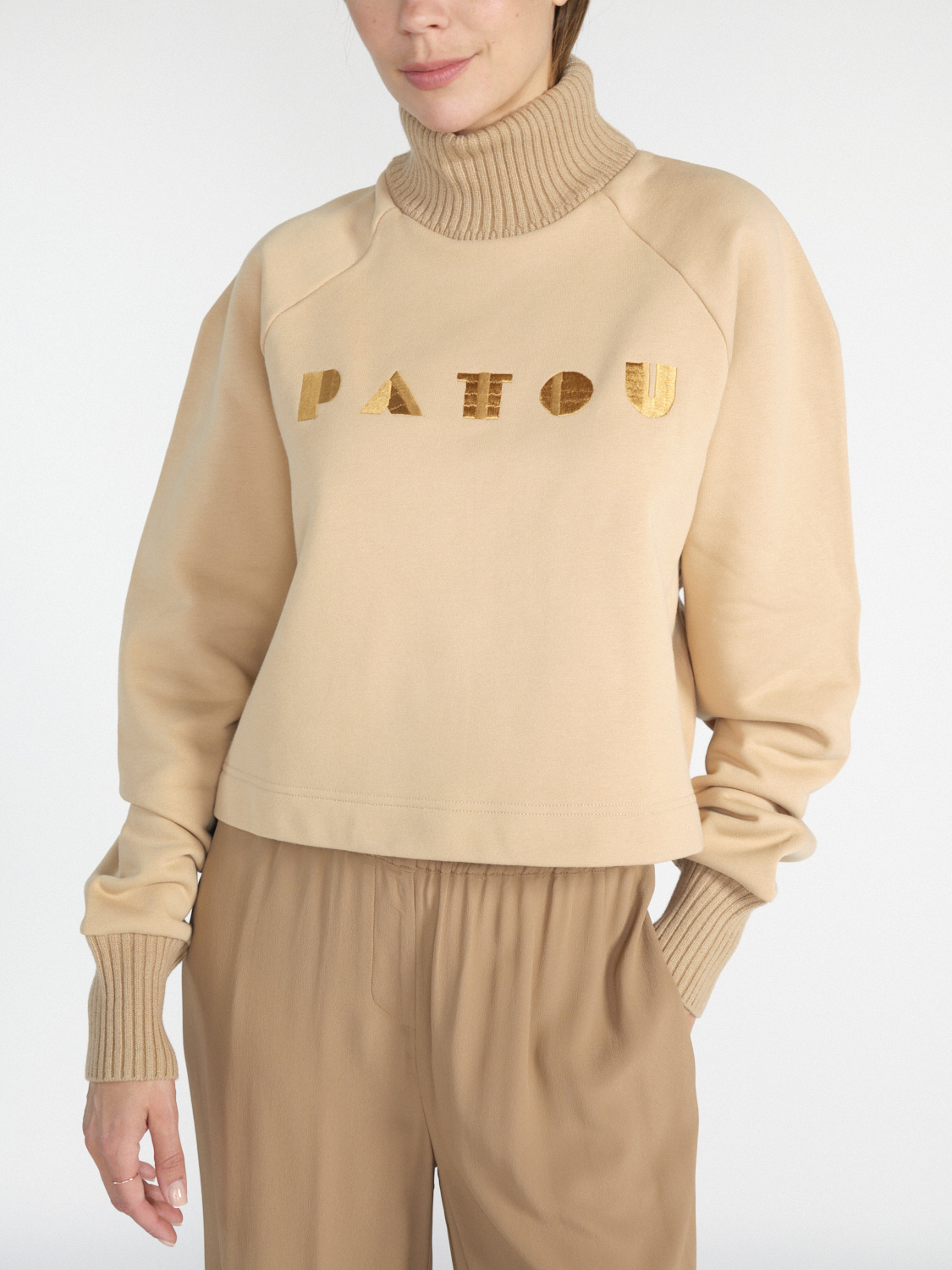 Patou Sweatshirt aus Baumwolle   schwarz M