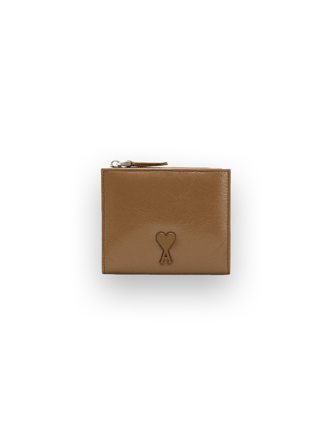 Ami Paris  Cuir Liss – Portmonnaie aus Glattleder  braun One Size