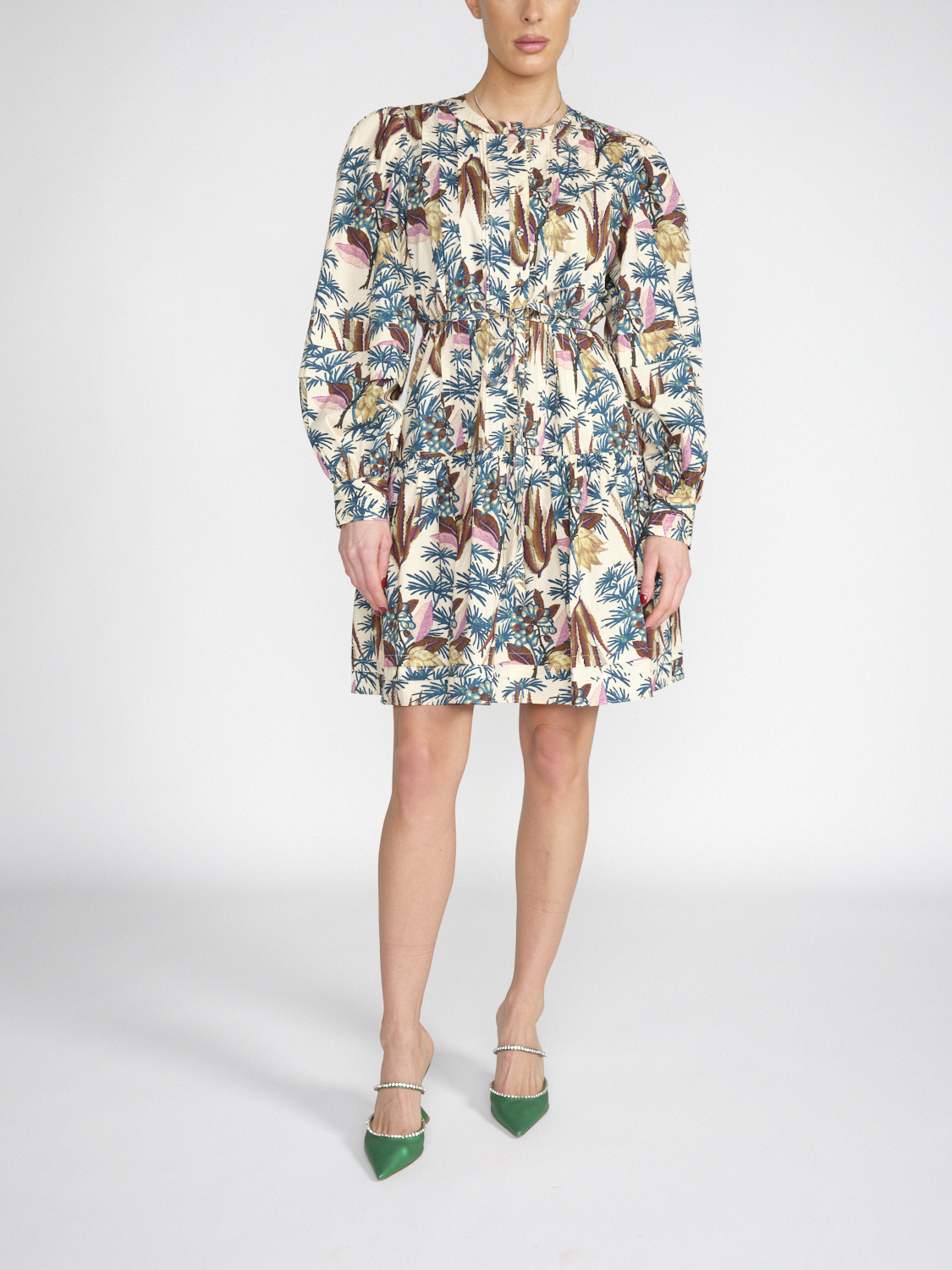 Ulla Johnson Karina - Vestido de popelina de algodón con estampado floral   mehrfarbig 38