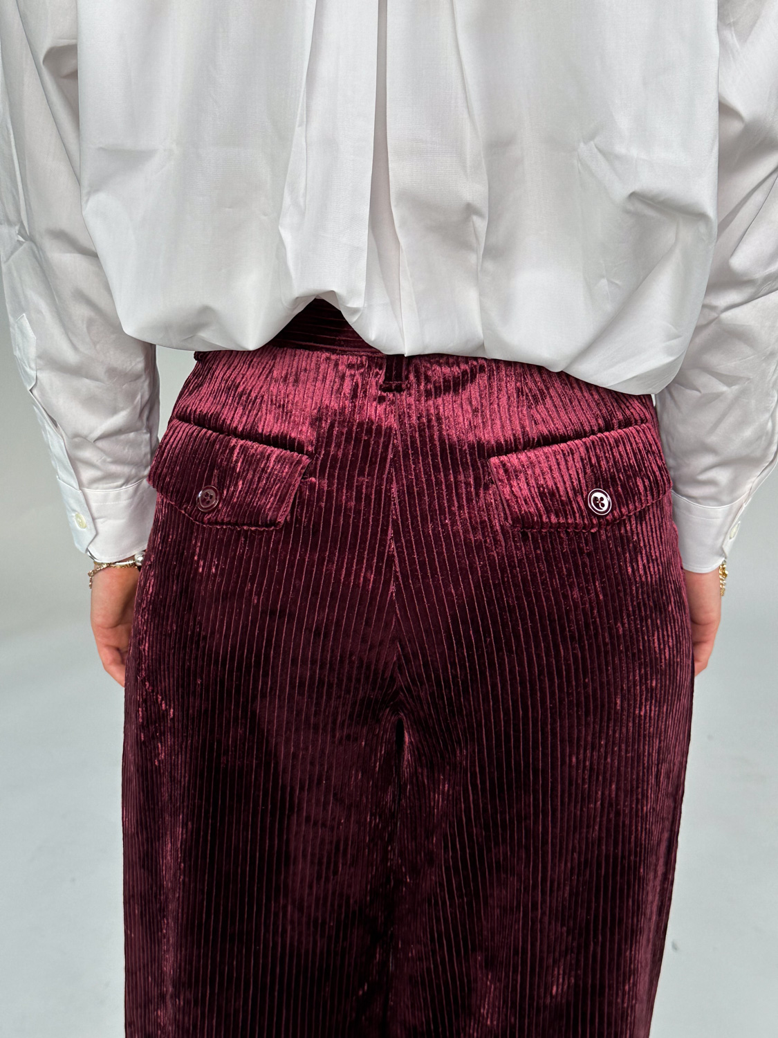 Dorothee Schumacher Modern Structure Pants – corduroy wide-leg trousers bordeaux XS Dorothee Schumacher Modern Structure Pants – corduroy wide-leg trousers bordeaux XS