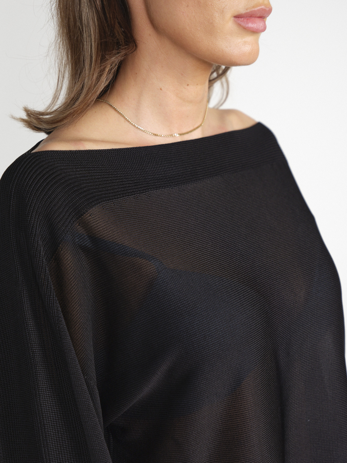 SA SU PHI  Bat – Lightly permeable sweater  black 34