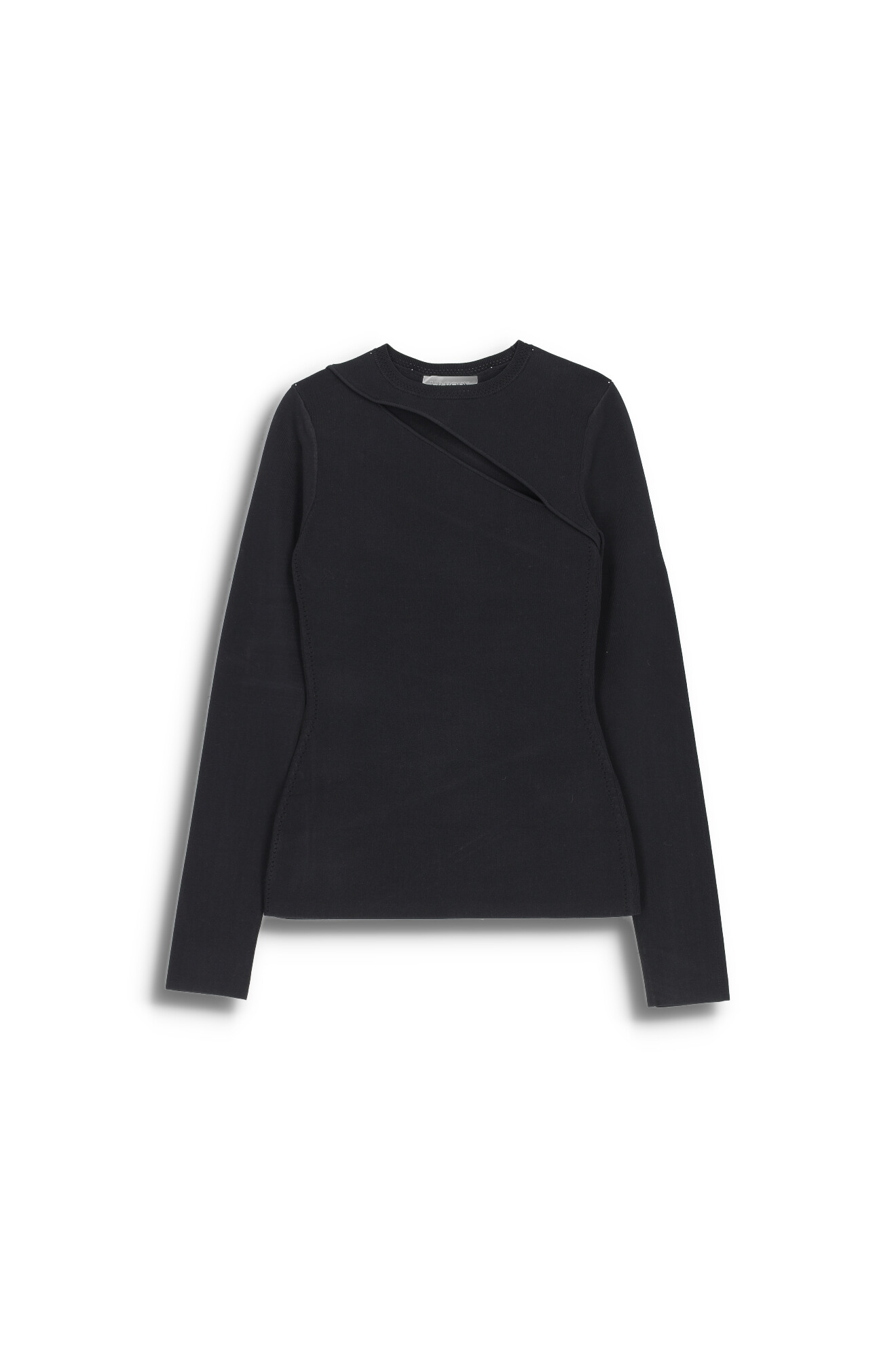 Victoria Beckham Cut Out Shirt - Figure-hugging long-sleeved shirt with cut-outs black 36