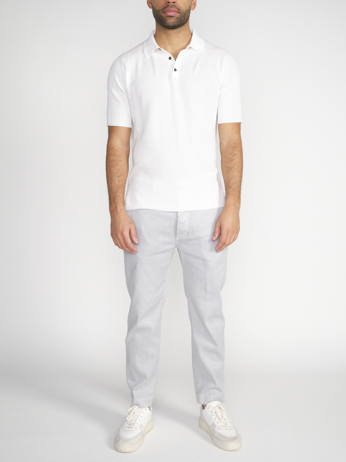 Iris von Arnim Pasqual – cotton polo shirt  white M