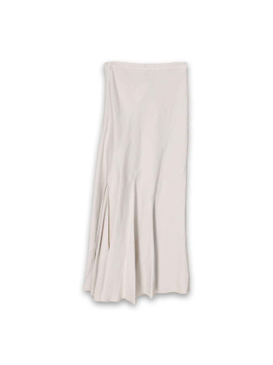 Stretchy maxi skirt with a flared section 