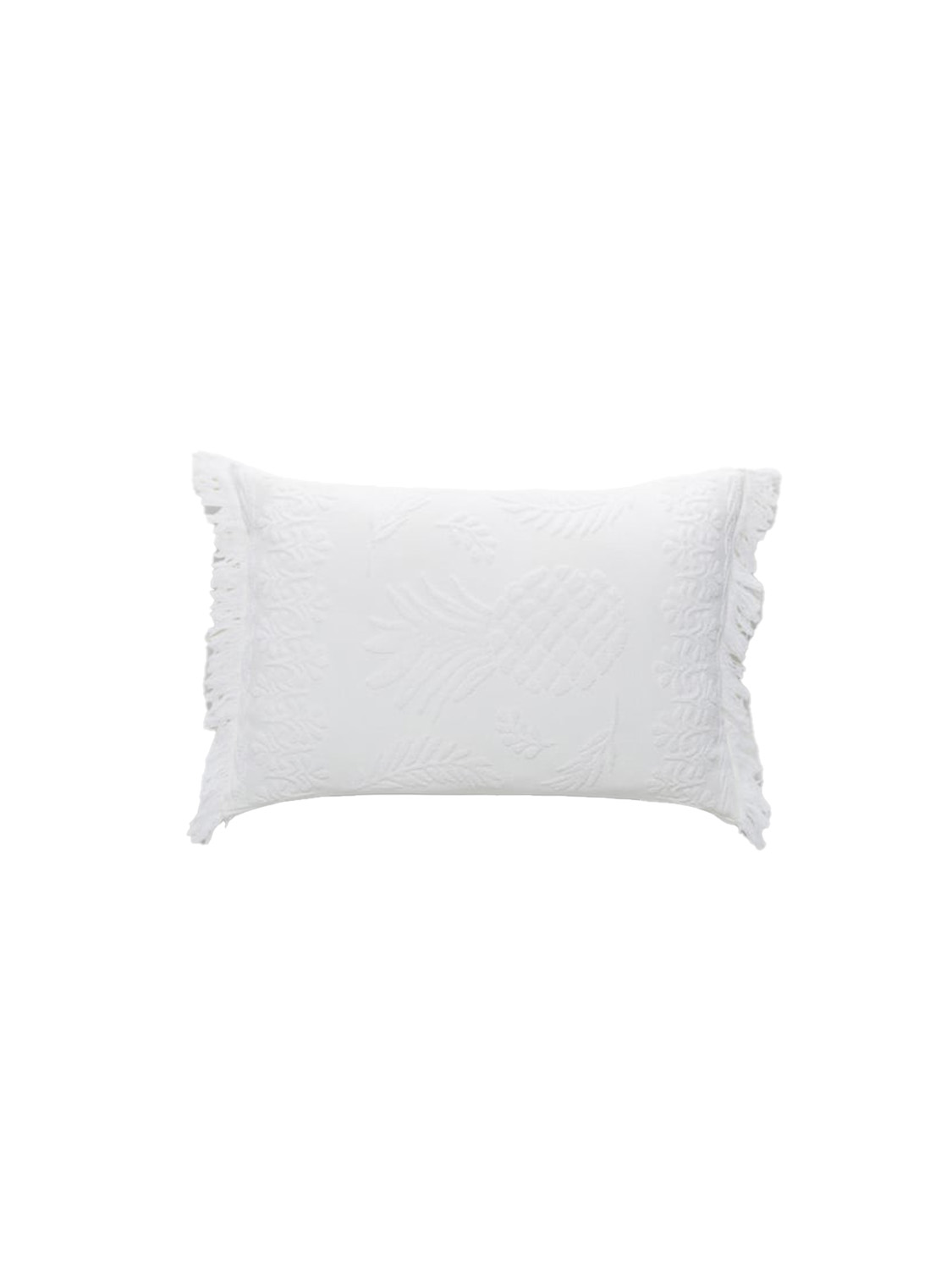 Dorothee Schumacher Cozy – cushion with embroidery  white One Size