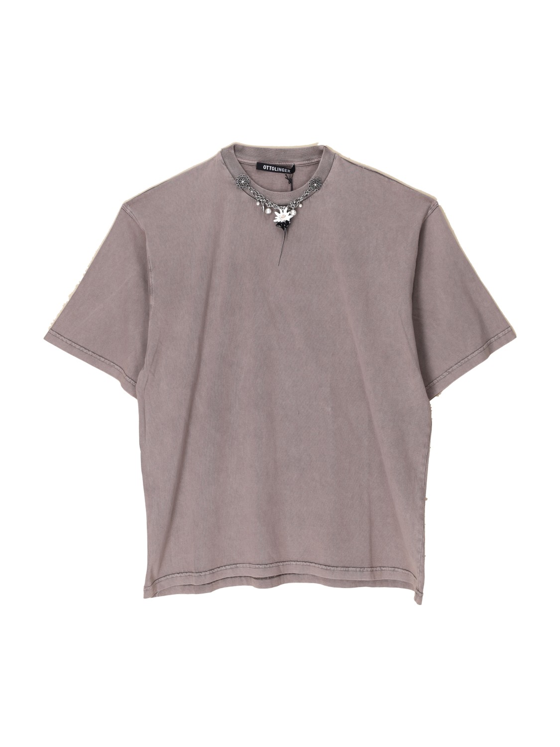Ottolinger T-shirt oversize in cotone marrone M