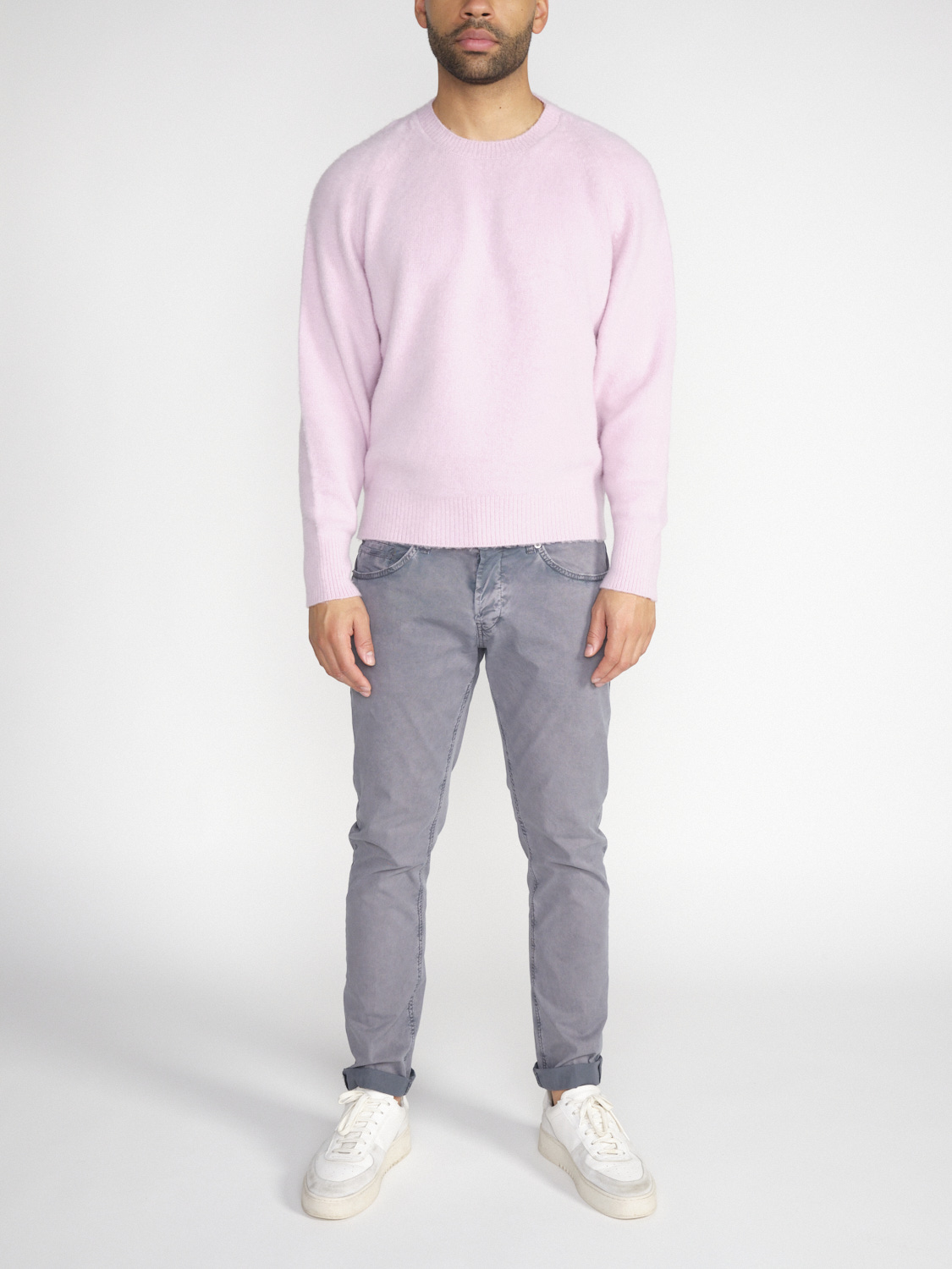Avant Toi Extrem weicher Cashmere-Pullover 	  rosa M