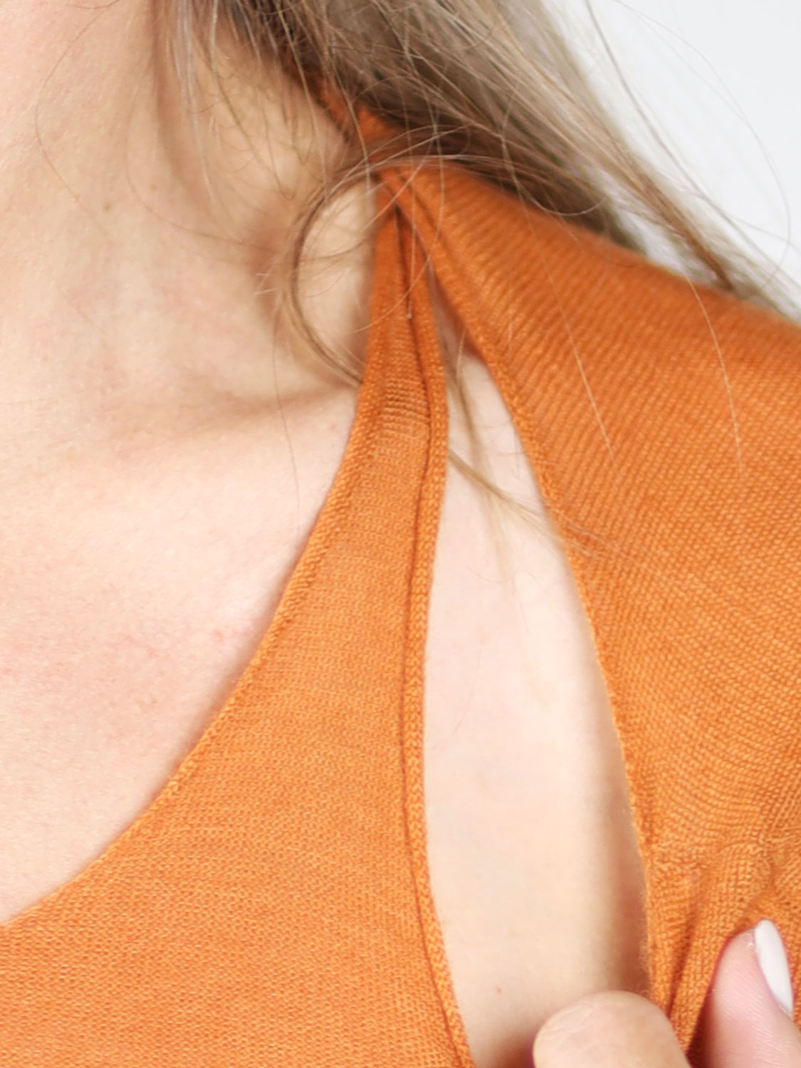 friendly hunting Cashmere - Top  orange XS