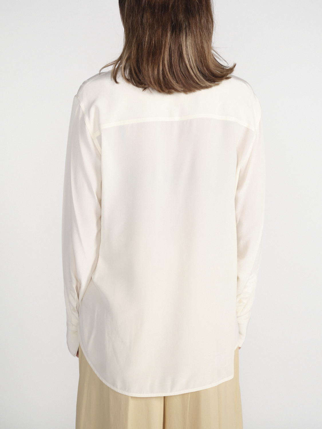 Victoria Beckham Bluse mit Rüschen Detail   beige 34