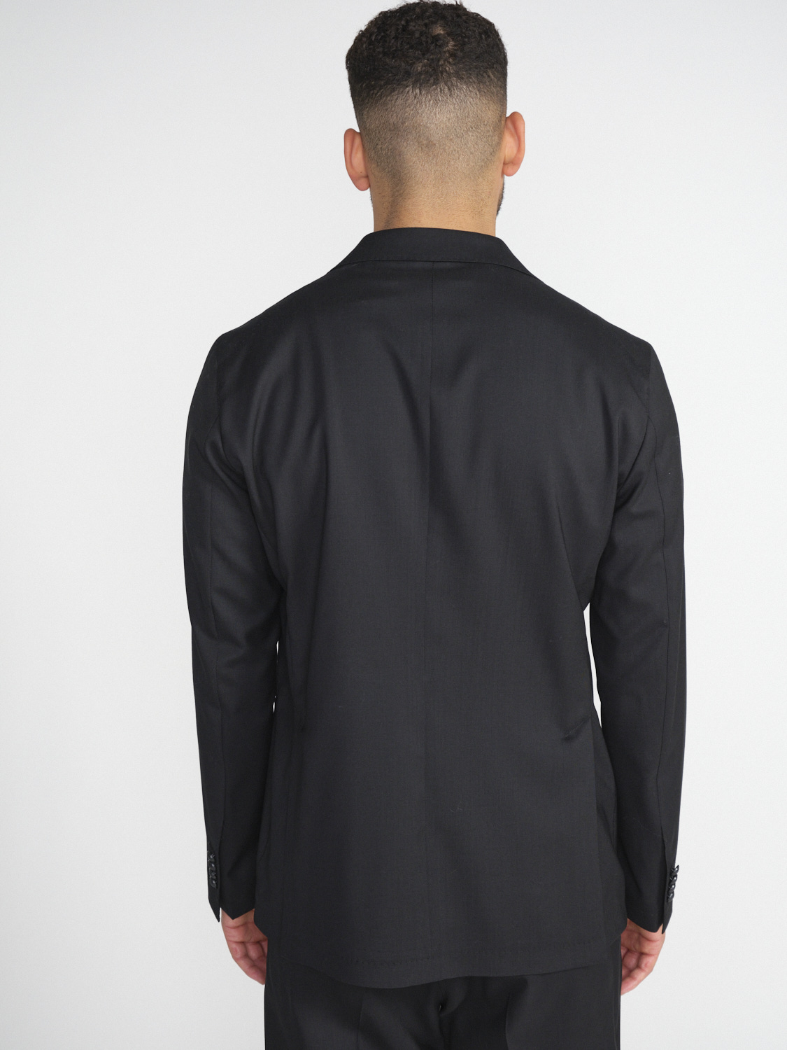 Tagliatore Lässiger Anzug aus Schurwolle   schwarz 52