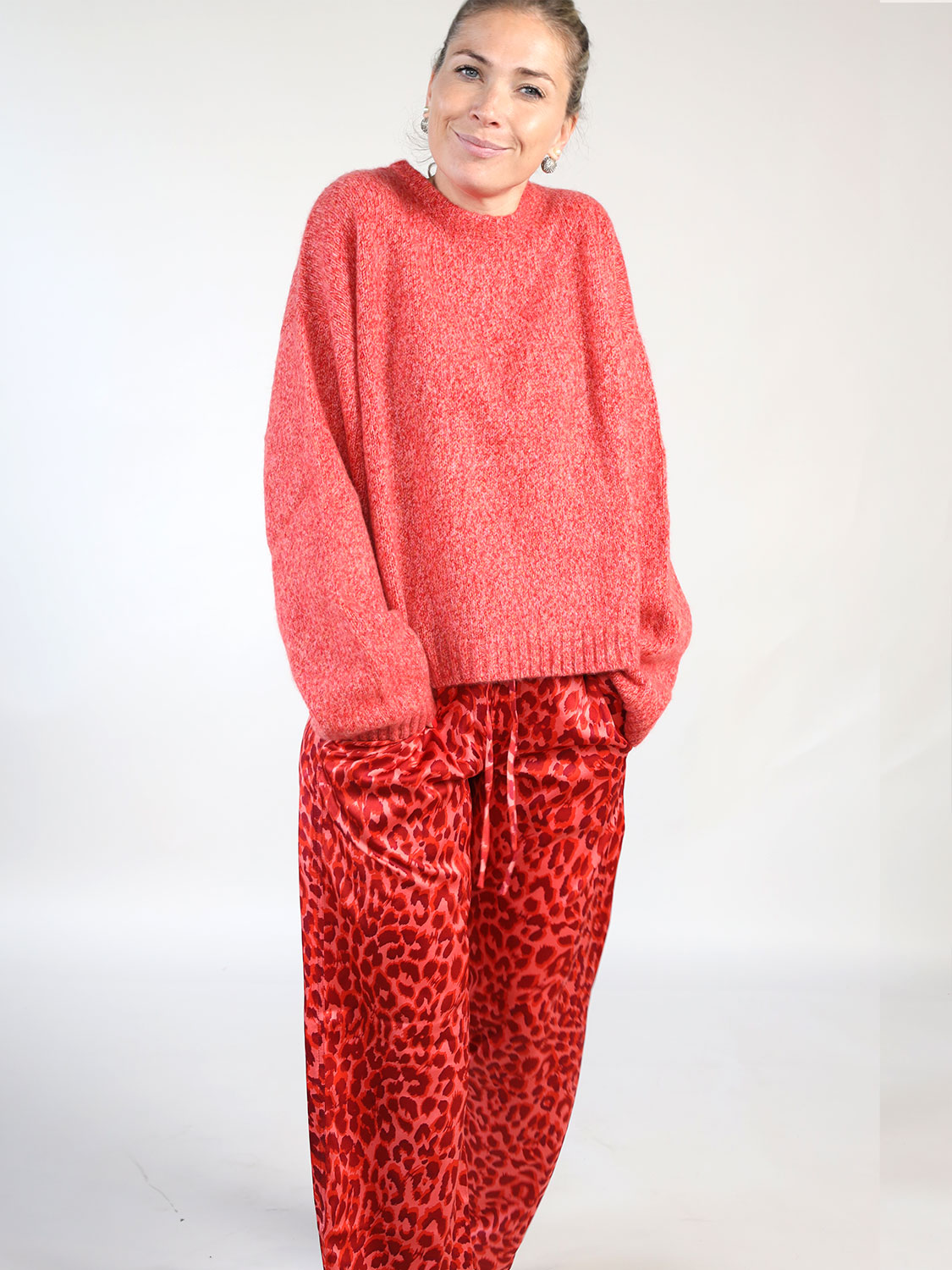 friendly hunting Cashmere and silk blend sweater orange XS
