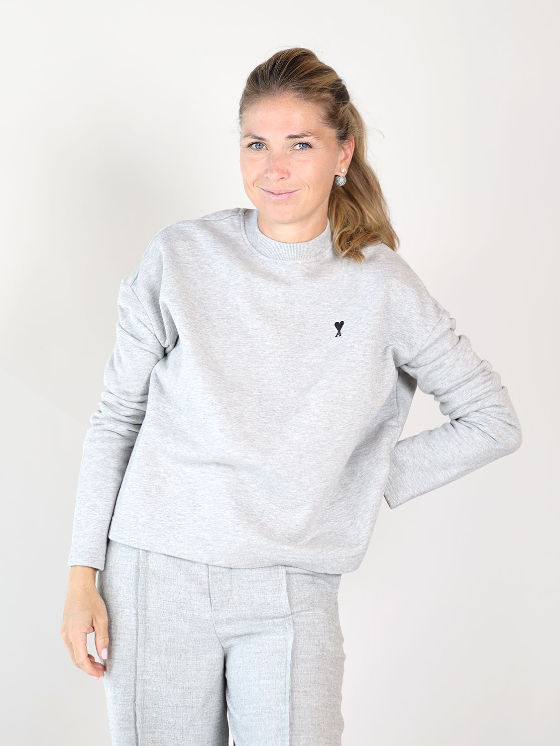 Ami Paris  Molleton - Sweatshirt grey XXS