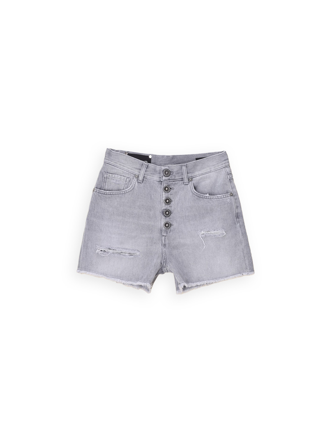 Denim shorts with rips 