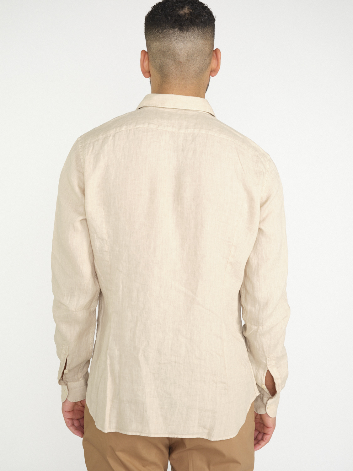 Tintoria Mattei 954 Camicia di lino  beige M