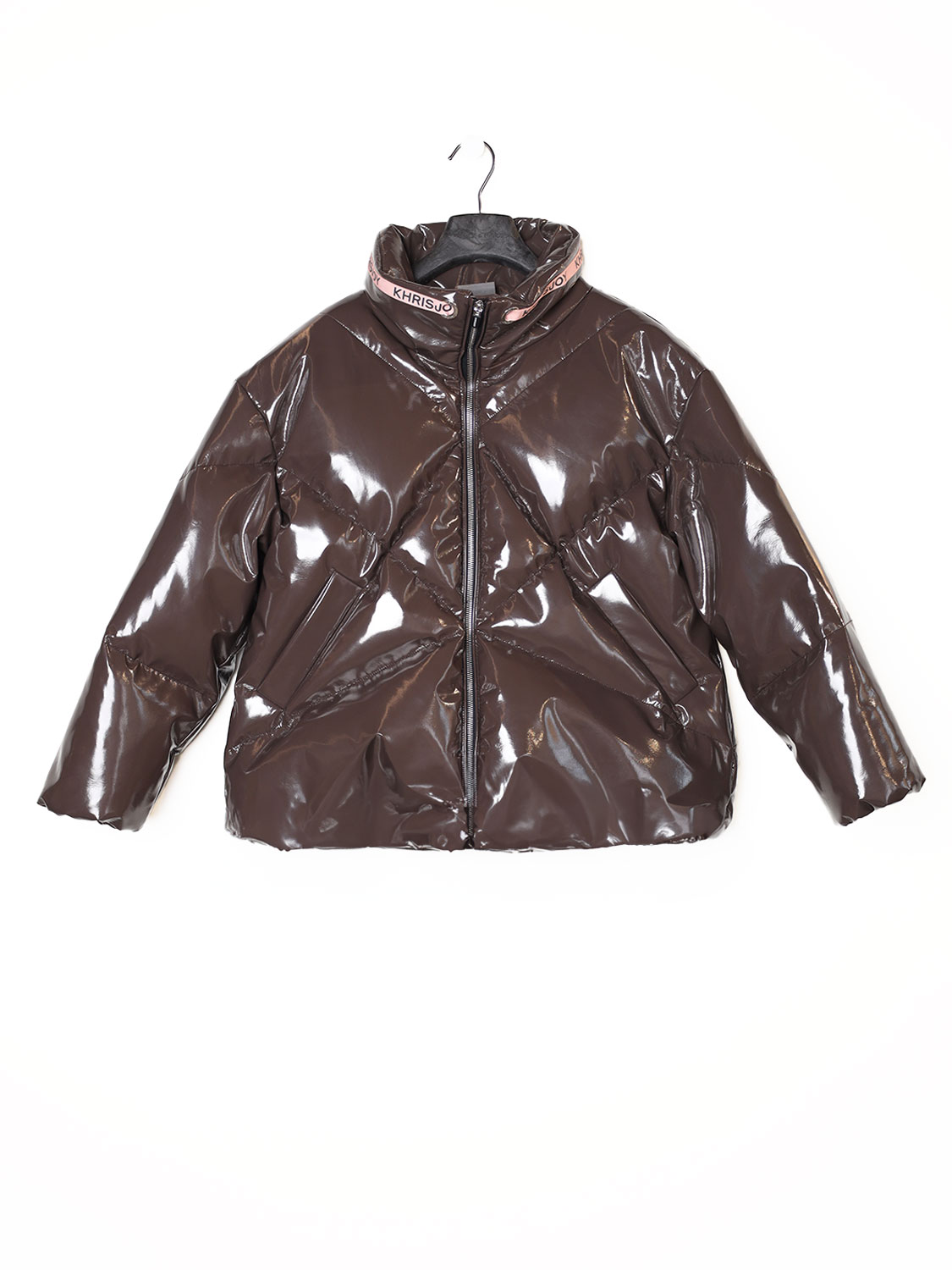 khrisjoy Down jacket with duck down brown 12Jahre