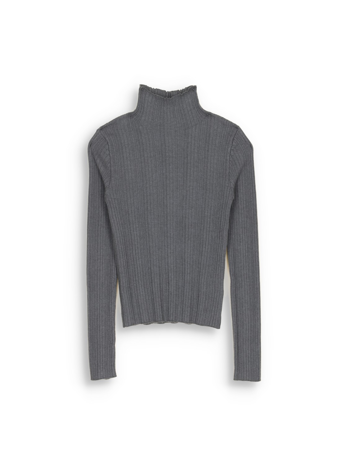 Iris von Arnim Cashmere Silk Sweater - Pull côtelé en cachemire et soie   grau L