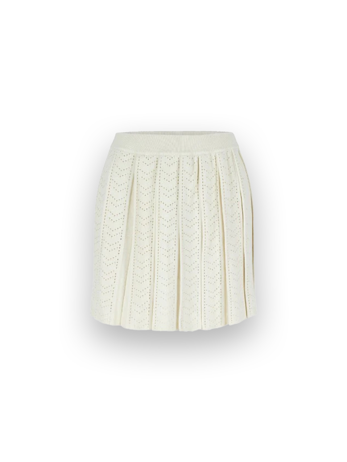 Margot Monogram Skirt – pleated skirt made of blended cashmere 