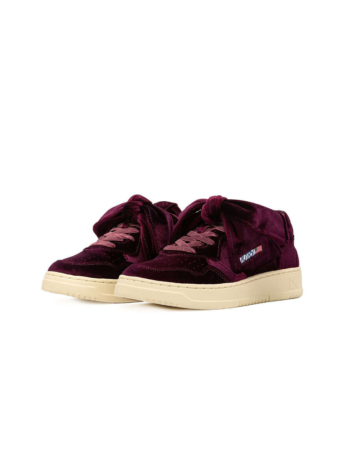 Autry Medalist Low Sneaker – Velvet 36 bordeaux