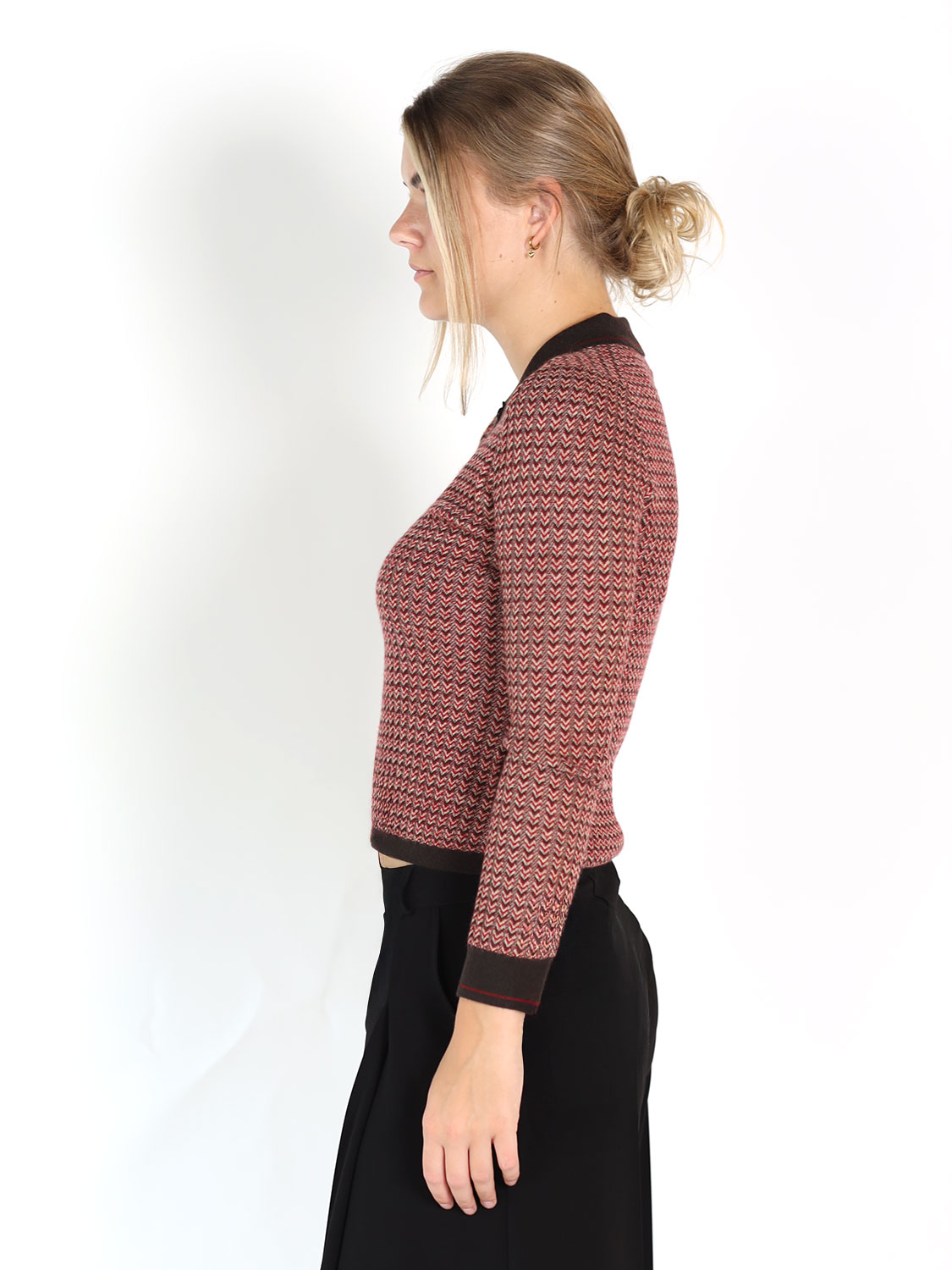 Guest in Residence Long-sleeved polo shirt  red XS