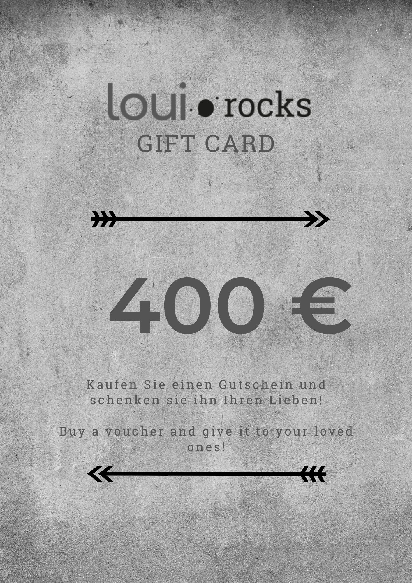 voucher loui rocks 400€