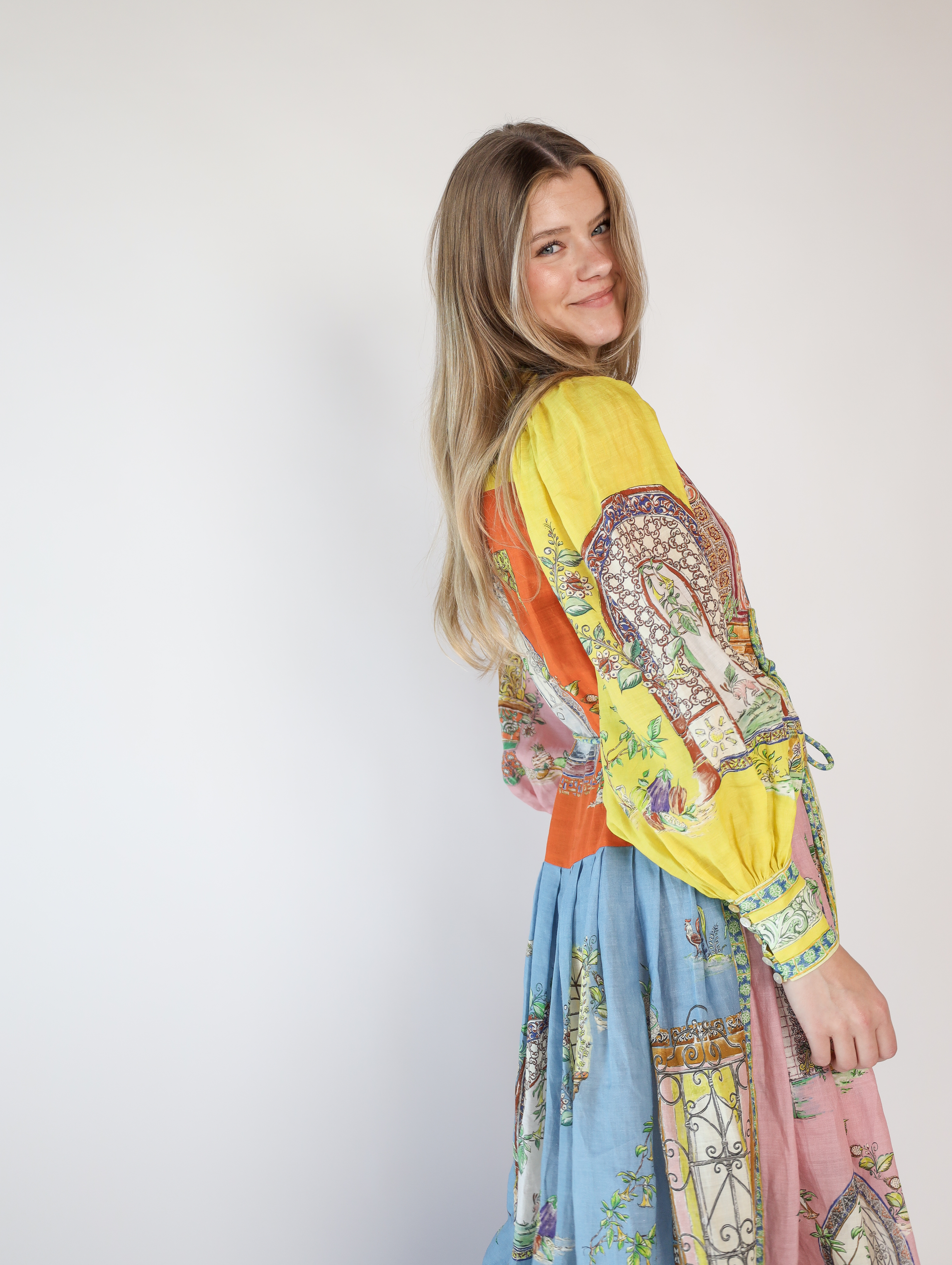Alemais Monte Maxi Dress – Lightweight artwork dress  mehrfarbig 34