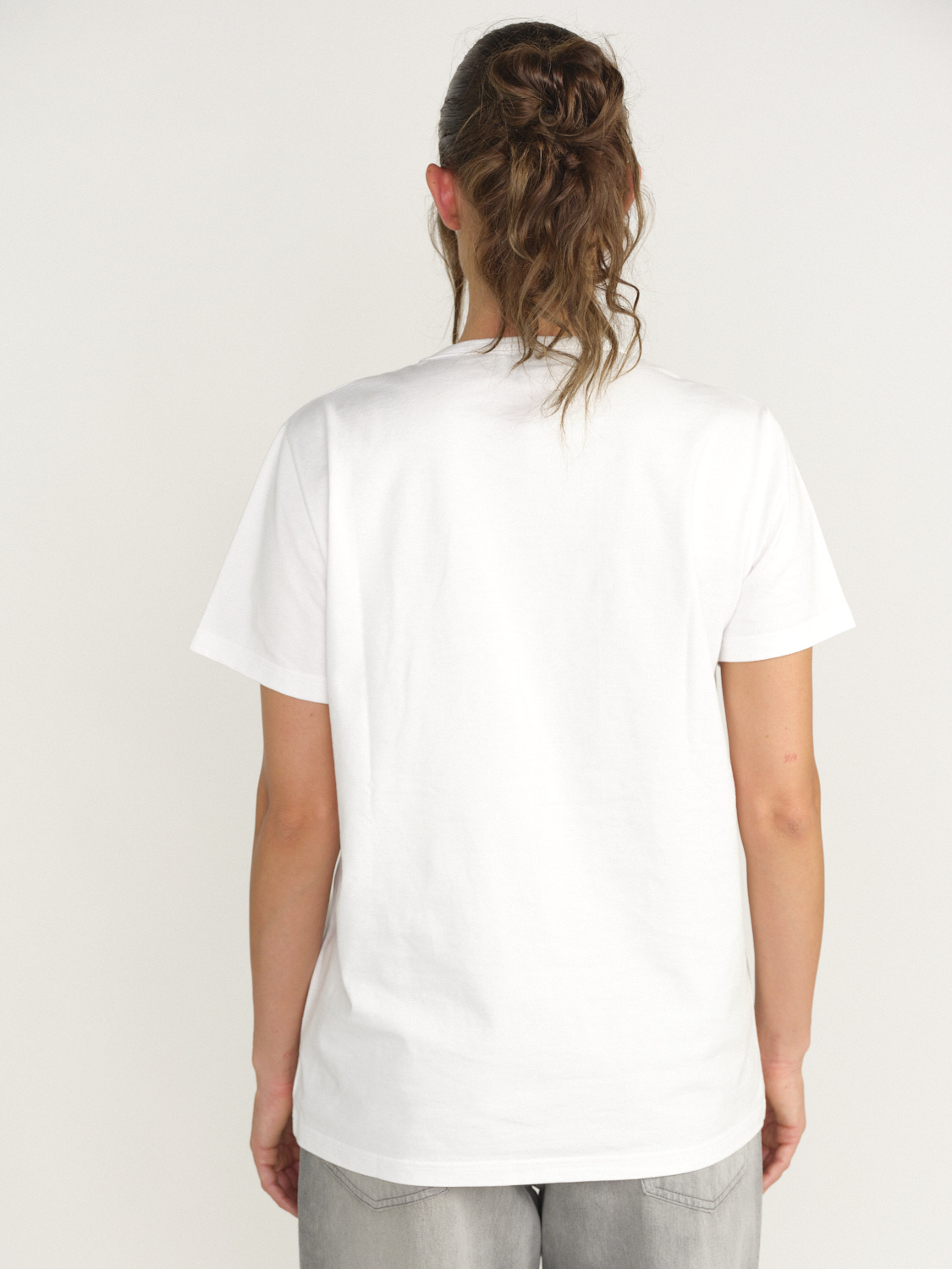 Barrie Barrie - Thistle - T - shirt with logo patch   brown L Barrie Barrie - Thistle - T - shirt with logo patch   brown L